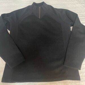 REI Men's Black Fleece Lined Sweater